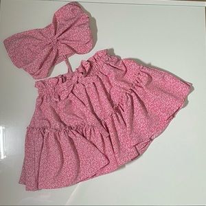 boho summer skirt set